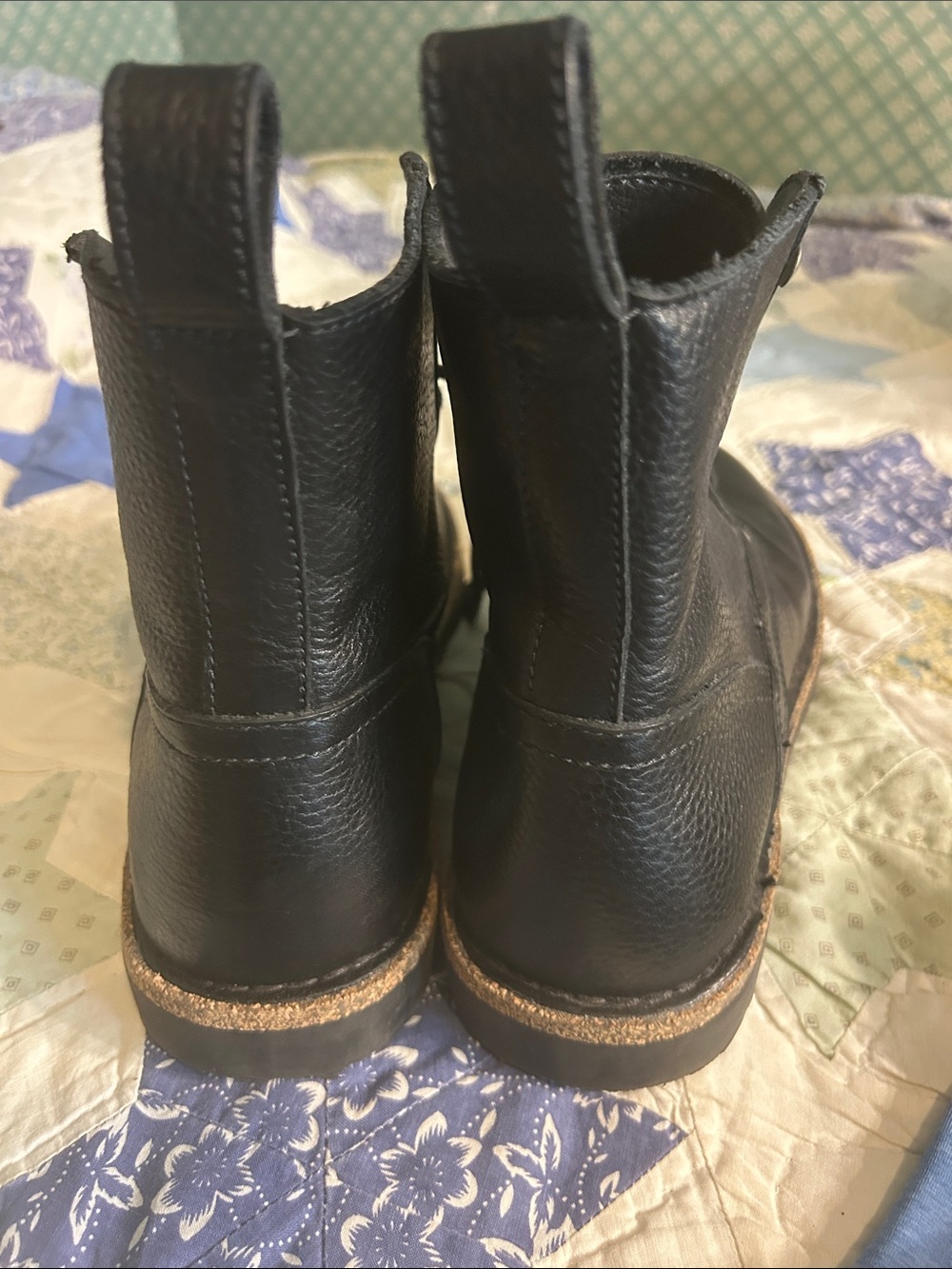 Birkenstock Black Leather Lace-Up Ankle Boots - Picture 6 of 8